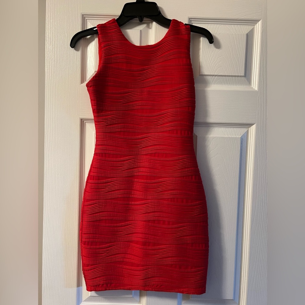 Size small red bodycon dress